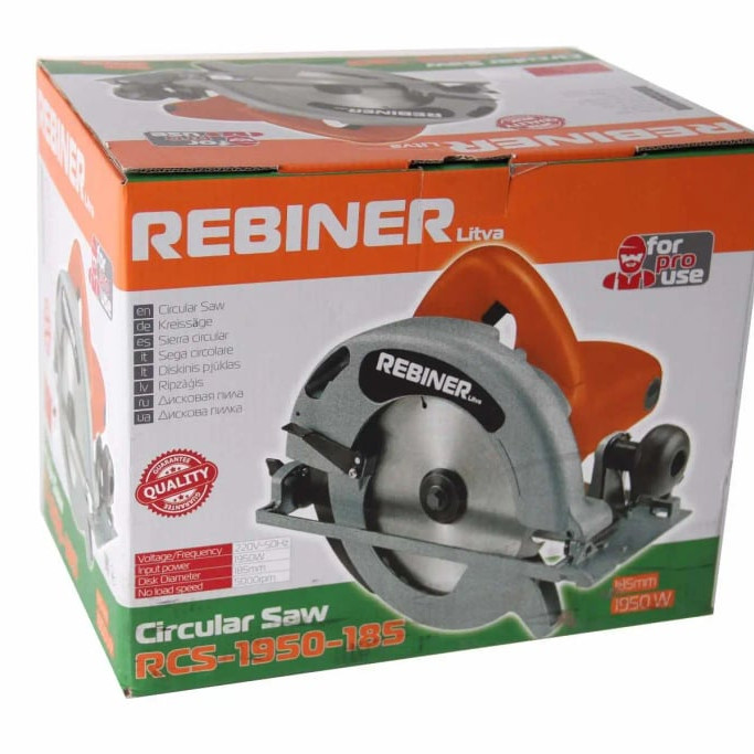 Циркулярна пила Rebiner RCS-1950 (185 мм)