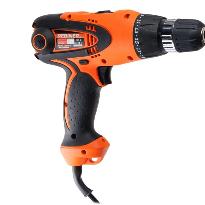 Шуруповерт мережевий Rebiner RDS-1250 двошвидкісний