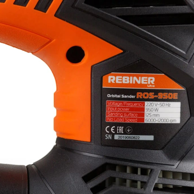 Ексцентрикова шліфмашина Rebiner ROS-950E
