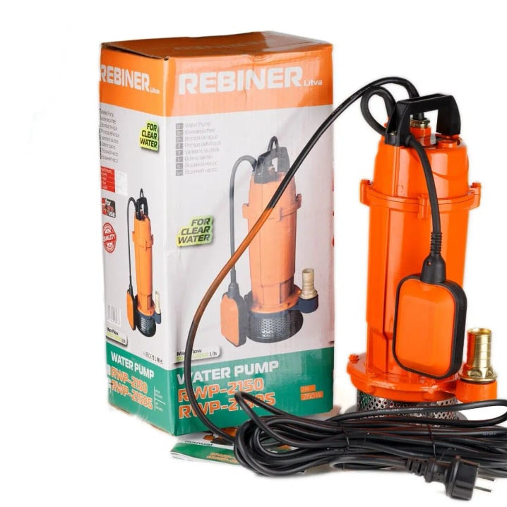Дренажний насос Rebiner RWP-2150S з поплавком (для чистої води)