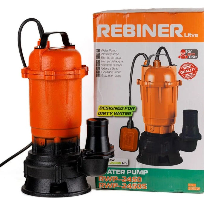 Фекальний насос Rebiner RWP-2450 (для брудної води)