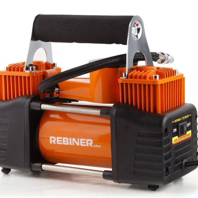 Компресор автомобільний Rebiner RAC-410 двопоршневий
