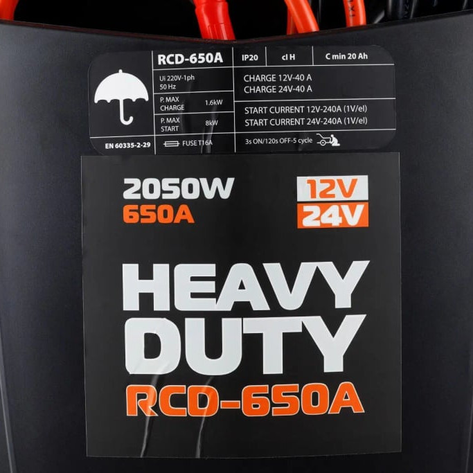Пуско-зарядний пристрій Rebiner RCD-650A