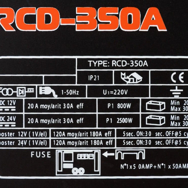 Пуско-зарядний пристрій Rebiner RCD-350A