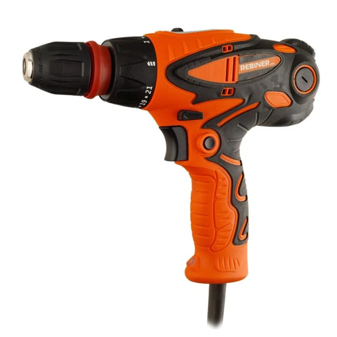 Шуруповерт мережевий Rebiner RDS-1350 DFR двошвидкісний