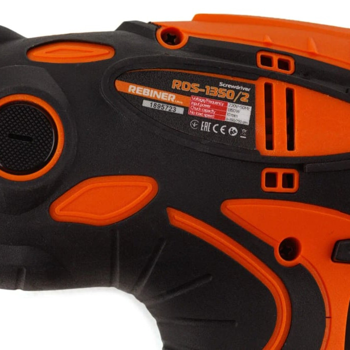 Шуруповерт мережевий Rebiner RDS-1350 DFR двошвидкісний