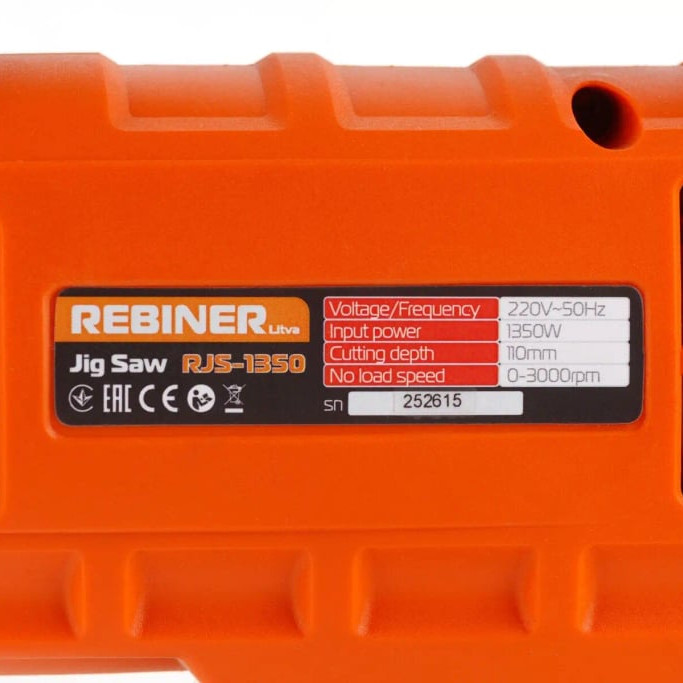Електролобзик Rebiner RJS-1350