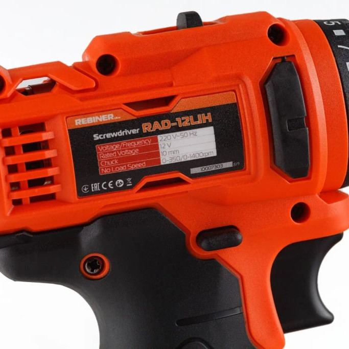 Шуруповерт акумуляторний Rebiner RAD-12LiH