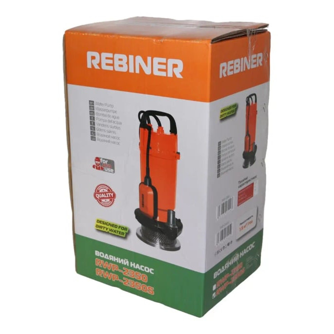 Дренажний насос Rebiner RWP-2350S з поплавком (для чистої води)