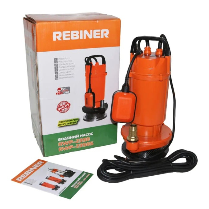 Дренажний насос Rebiner RWP-2350S з поплавком (для чистої води)
