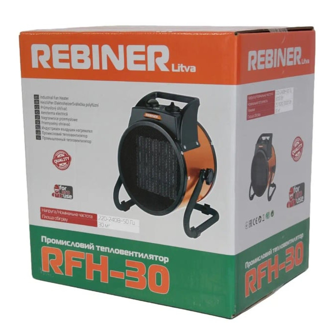 Тепловентилятор керамічний Rebiner RFH-30