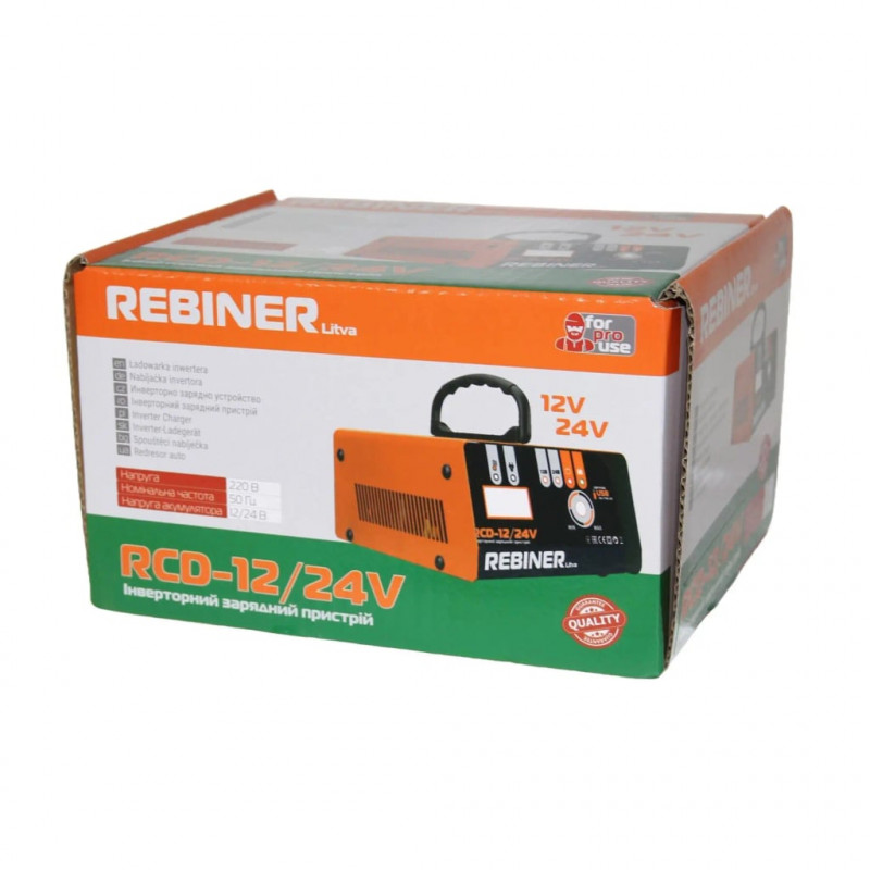 Інверторний зарядний пристрій Rebiner RCD-12/24V